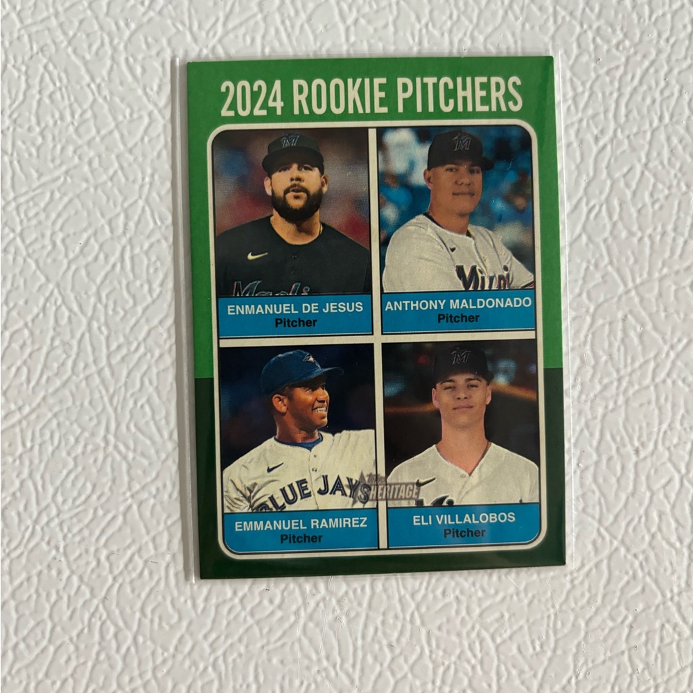 2024 Rookie Pitchers Baseball Card; Enmanuel De Jesus, Anthony Maldonado ..